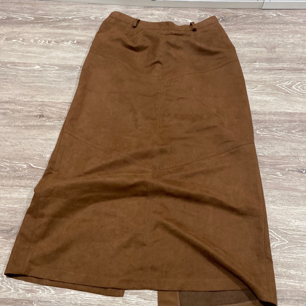 Gorgeous faux suede long skirt